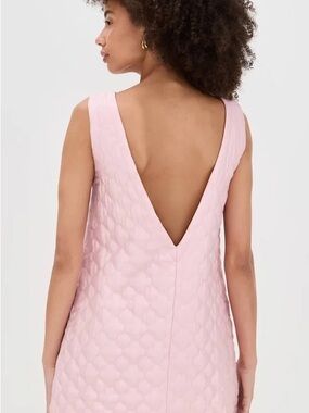 VRG GRL Pink Quilted Vest NWT Deep V back